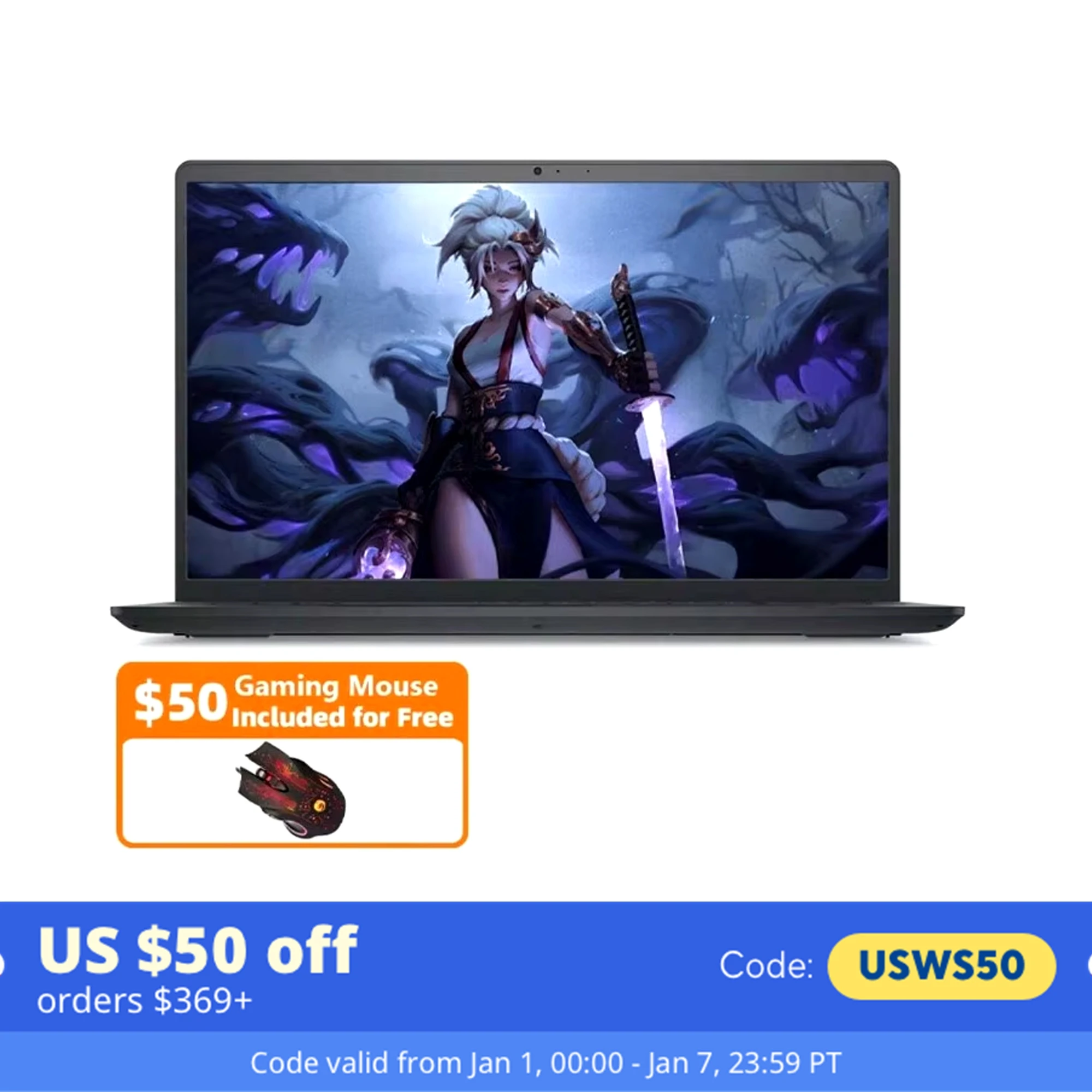 Dell Inspiron 15.6" Business Laptop,Intel Core i3-1215U,32GB RAM,2TB SSD,Intel UHD Graphics,Black,with Gaming Mouse