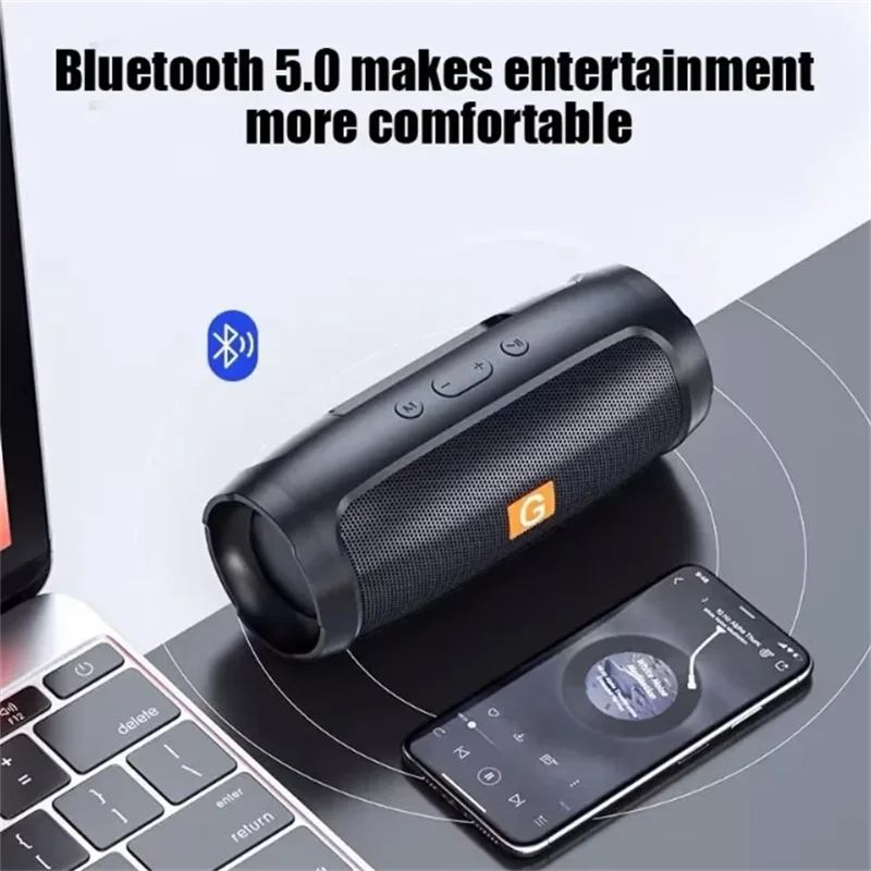 Portable Subwoofer Bluetooth Speakers Outdoor Stereo Surround Waterproof Loudspeaker Wireless Sound Box Support FM Radio TF Card - Image 4