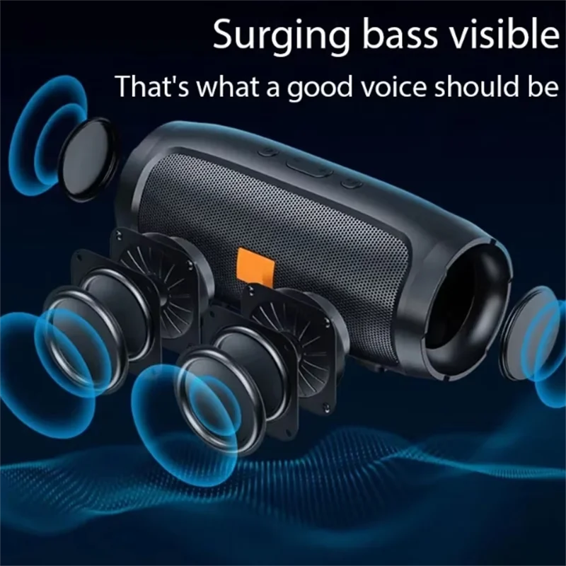Portable Subwoofer Bluetooth Speakers Outdoor Stereo Surround Waterproof Loudspeaker Wireless Sound Box Support FM Radio TF Card - Image 6
