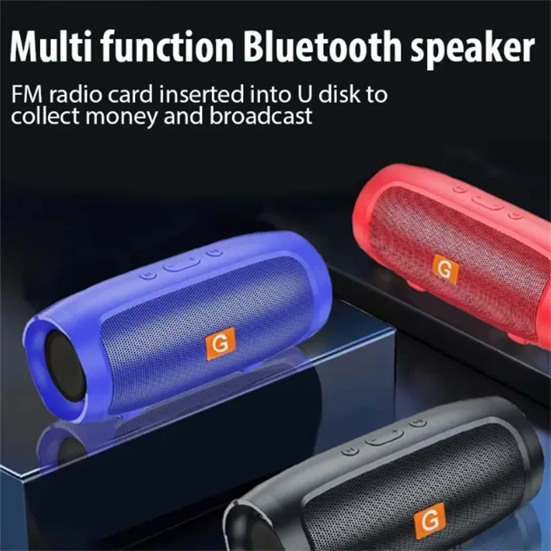 Portable Subwoofer Bluetooth Speakers Outdoor Stereo Surround Waterproof Loudspeaker Wireless Sound Box Support FM Radio TF Card - Image 2