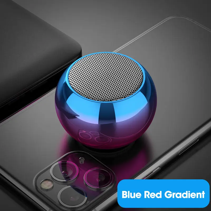 Wireless Bluetooth Speaker Portable Small Steel Gun Metal Heavy Stereo Surround Subwoofer Outdoor Mini Bluetooth Small Speaker - Image 8