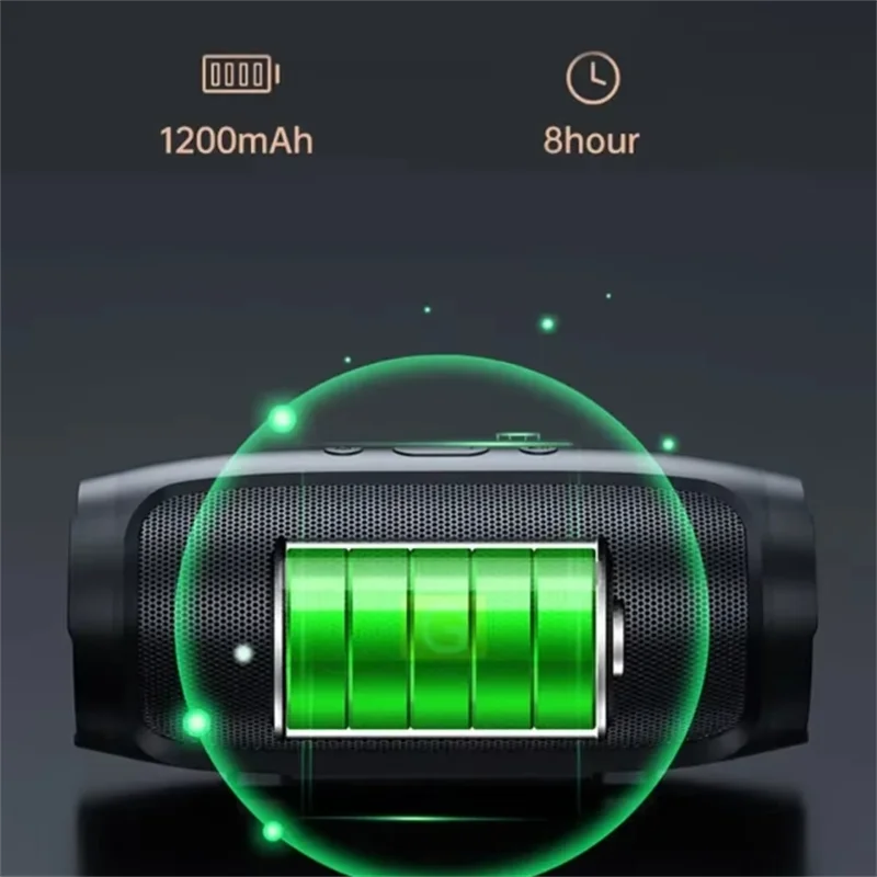 Portable Subwoofer Bluetooth Speakers Outdoor Stereo Surround Waterproof Loudspeaker Wireless Sound Box Support FM Radio TF Card - Image 5