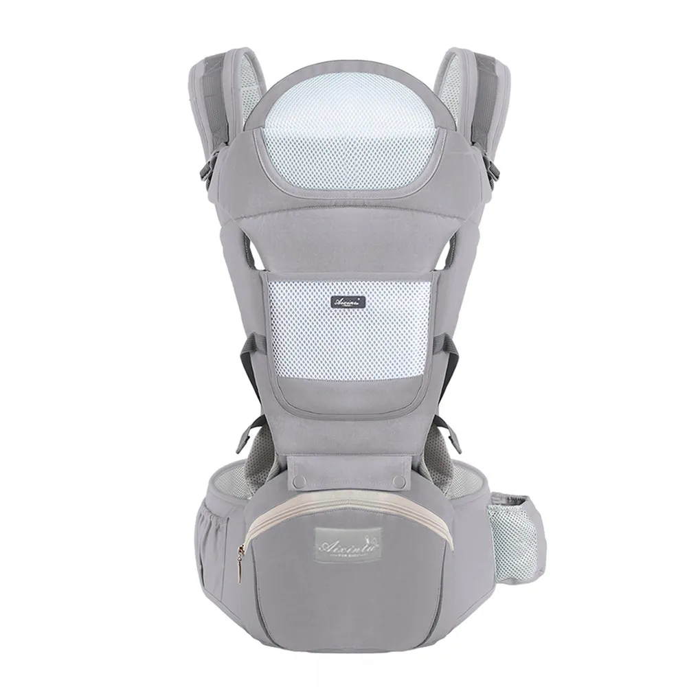 Cotton Baby Carrier Ergonomic Infant Waist Stool Newborn To Toddler Multi-use Before and After Kangaroo Bag Accessories - Image 9
