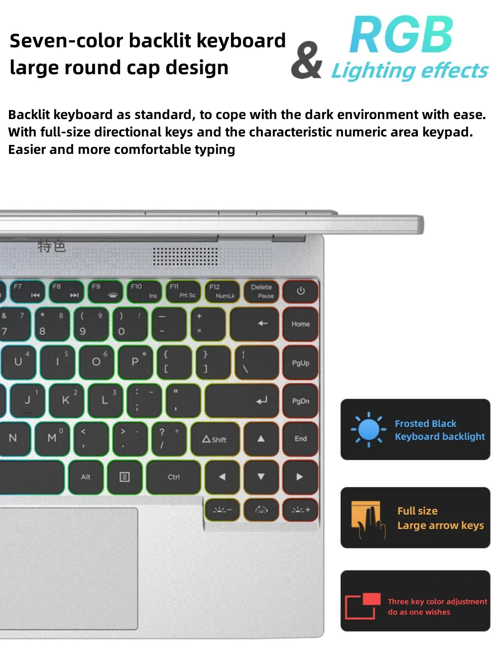 360° Rotating 14.0'' IPS Touch Screen 32G 128G-1T Laptop N95 Windows 11 Notebook 4 In 1 Tablet Business Office Slim Touch ID RGB - Image 5