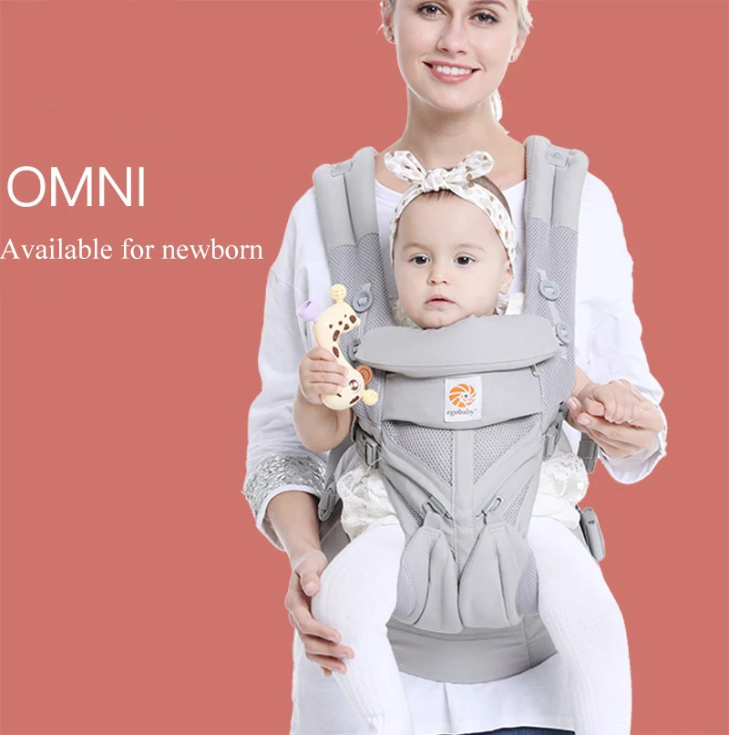 Baby Carrier 4 In 1 Ergonomic Kangaroo Design Sling for 0-36 Months Newborn Infants from 3.2KG to 20KG